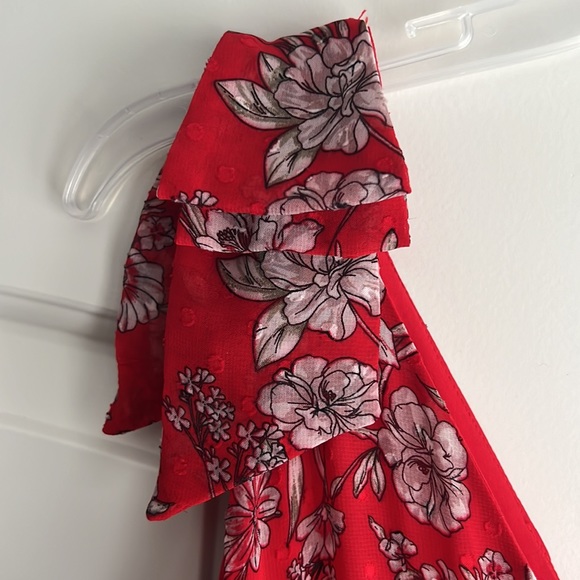 Nanette Lepore floral Ruby Red midi Dress - Picture 5 of 10